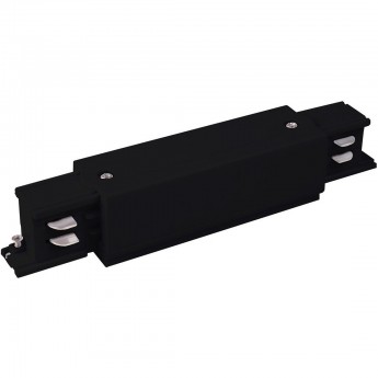 Коннектор прямой для трехфазного шинопровода ELEKTROSTANDARD TRC-1-3-I-WH черный