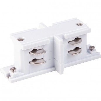Коннектор прямой внутренний для трехфазного шинопровода ELEKTROSTANDARD белый