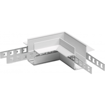 Коннектор угловой ELEKTROSTANDARD SLIM MAGNETIC для встраиваемого шинопровода под ГКЛ 12,5мм (белый) 85212/00