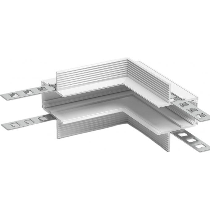 Коннектор угловой ELEKTROSTANDARD SLIM MAGNETIC внутренний для встраиваемого шинопровода под ГКЛ 9,5мм (белый) 85213/00 a067507