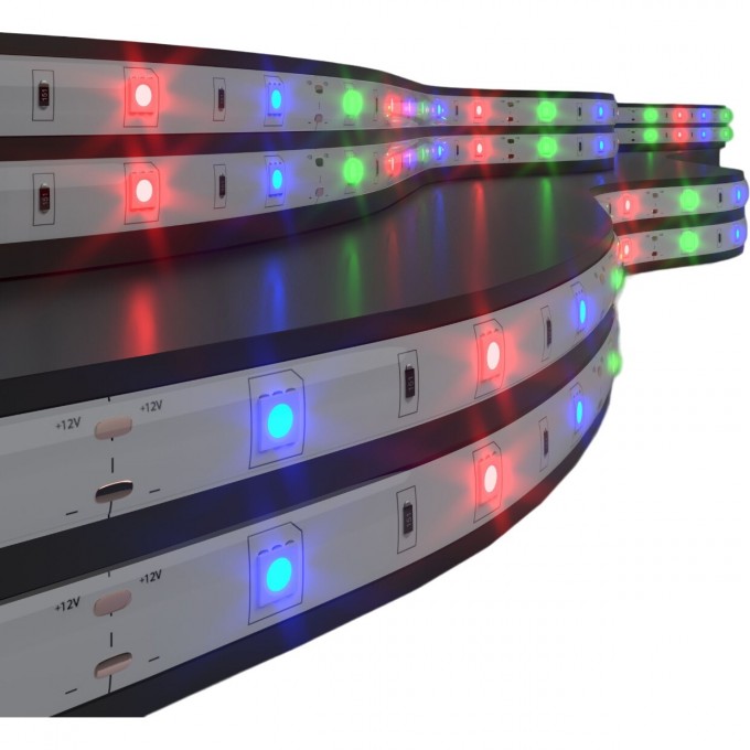 Лента светодиодная ELEKTROSTANDARD 12V 7,2W 30LED 5050 IP20 RGB 5м a027833