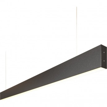 Линейный светодиодный подвесной двусторонний светильник ELEKTROSTANDARD 101-200-40-128 128см 50Вт 3000К черная шагрень Линейный светодиодный подвесной двусторонний светильник ELEKTROSTANDARD 101-200-40-128 128см 50Вт 3000К черная шагрень