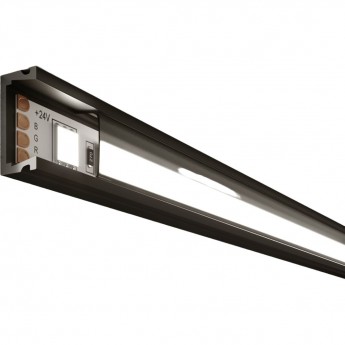 Накладной алюминиевый профиль ELEKTROSTANDAR LL-2-ALP006 черный/черный для светодиодной ленты черный