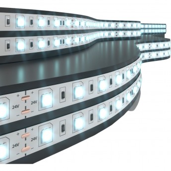 Светодиодная лента ELEKTROSTANDAR 24V 14,4W 60LED 5050 IP20 холодный белый 5м Светодиодная лента ELEKTROSTANDAR 24V 14,4W 60LED 5050 IP20 холодный белый 5м