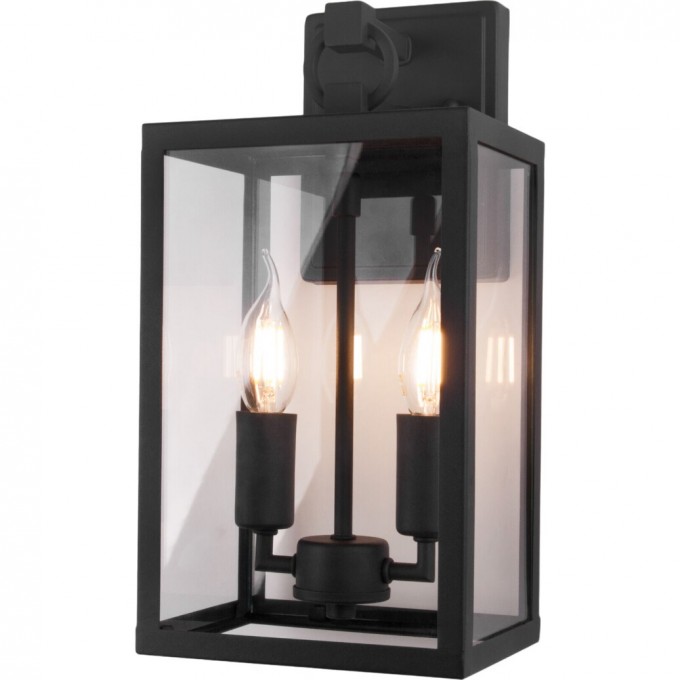 Уличный настенный светильник ELEKTROSTANDARD CANDLE D 35150/D черный a058260