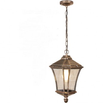 Уличный подвесной светильник ELEKTROSTANDARD VIRGO H черное золото Уличный подвесной светильник ELEKTROSTANDARD VIRGO H черное золото